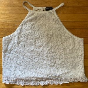 White Lace Tank Top